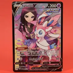 Pokemon English TCG Card Brilliant Stars Sylveon V TG14/TG30 Full Art Holo - Image 1