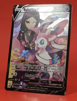 Pokemon English TCG Card Brilliant Stars Sylveon V TG14/TG30 Full Art Holo - Image 4