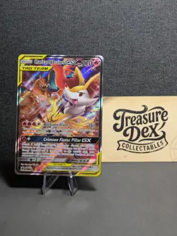 Charizard & Braixen GX SM230 2019 Tag Team Black Star Promo Pokemon Card - Image 1