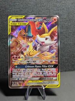 Charizard & Braixen GX SM230 2019 Tag Team Black Star Promo Pokemon Card - Image 2