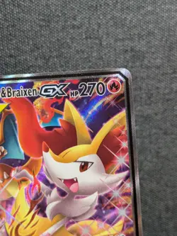 Charizard & Braixen GX SM230 2019 Tag Team Black Star Promo Pokemon Card - Image 4