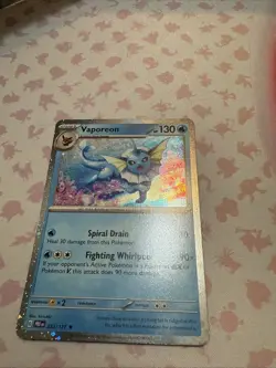 Vaporeon 022/131 Cosmos Holo Prismatic Evolutions NM Pokemon TCG Card - Image 1