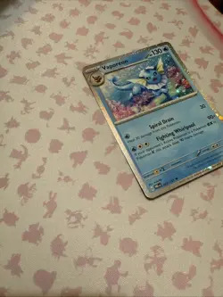 Vaporeon 022/131 Cosmos Holo Prismatic Evolutions NM Pokemon TCG Card - Image 4