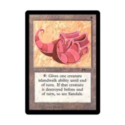 WOTC MtG Arabian Nights Sandals of Abdallah (U3) VG - Image 1