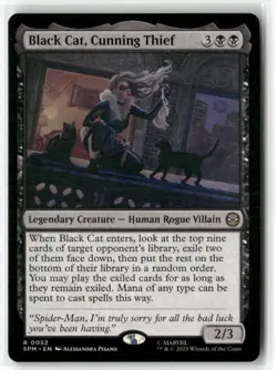 Black Cat, Cunning Thief MTG Spider-Man NM Regular - Image 1