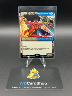 Spider-Woman, Stunning Savior #230 BORDERLESS NM/M MTG Spiderman Magic Card - Image 1