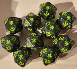 MTG Bloomburrow D20 dice 10x Regular Magic The Gathering die 20 Sided Twenty - Image 1