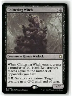 Chittering Witch MTG Commander: Bloomburrow Magic NM - Image 1