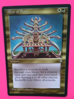 Magic the Gathering MTG Ice Age ALTAR OF BONE VLP/EX R 1995 Vintage! - Image 2