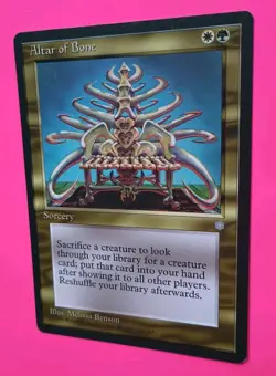 Magic the Gathering MTG Ice Age ALTAR OF BONE VLP/EX R 1995 Vintage! - Image 3