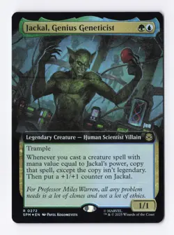 Jackal, Genius Geneticist (Extended Art Foil) 272 MTG Marvel's Spider-Man (SPM) - Image 1