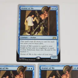x3 Avatar Of Me MTG Magic the Gathering 017/107 Unsanctioned NM Card Lot Blue - Image 2