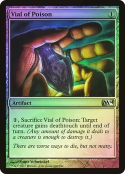 Vial of Poison - LP FOIL - Magic 2014 M14 MTG - Image 1