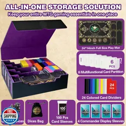 PROMAXIBINDER MTG Trading Card Storage Box with Playmat Fits 4000+ Cards, 4-R - Image 2