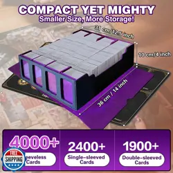 PROMAXIBINDER MTG Trading Card Storage Box with Playmat Fits 4000+ Cards, 4-R - Image 3