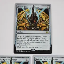 x3 Pointy Finger Of Doom MTG Magic the Gathering 81/107 Unsanctioned NM Card Lot - Image 2