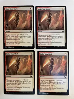 4x Mtg Strixhaven Make Your Mark NM/M Magic The Gathering - Image 1