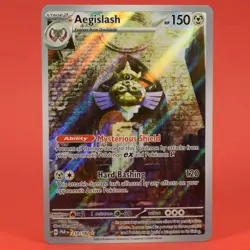 Pokemon English TCG Card PAR Paradox Rift Aegislash 210/182 Full Art Holo - Image 1