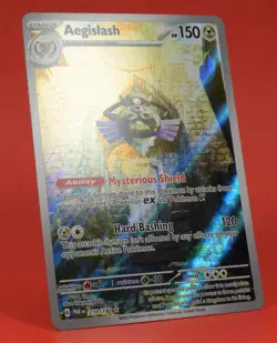 Pokemon English TCG Card PAR Paradox Rift Aegislash 210/182 Full Art Holo - Image 3