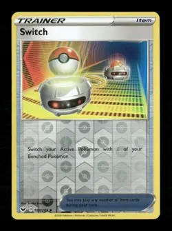 Switch Reverse Holo Uncommon SWSH01: Sword & Shield Base Set 183/202 LP Pokemon - Image 1