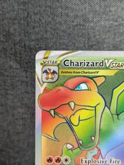 Pokemon TCG: Charizard VSTAR 174/172 Brilliant Stars Rainbow Secret Rare - Image 3