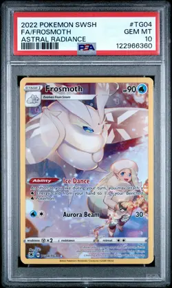2022 POKEMON SWORD & SHIELD ASTRAL RADIANCE #TG04 FULL ART/FROSMOTH PSA 10 - Image 1