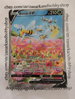 Pokemon Beedrill V 161/189 Astral Radiance LP - Image 1