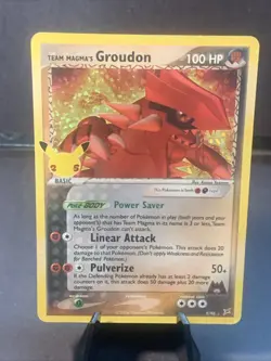 Pokemon TCG Team Magma's Groudon 9/95 Celebrations Holo - Image 1