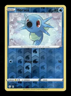 Horsea Reverse Holo Common Shining Fates 020/072 LP Pokemon LP - Image 1