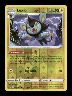 Luxio Reverse Holo Uncommon Shining Fates 032/072 LP Pokemon LP - Image 1
