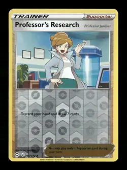 Professor's Research Reverse Holo Rare Shining Fates 060/072 LP Pokemon LP - Image 1