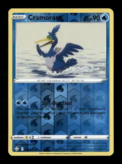 Cramorant Reverse Holo Uncommon Shining Fates 028/072 LP Pokemon LP - Image 1