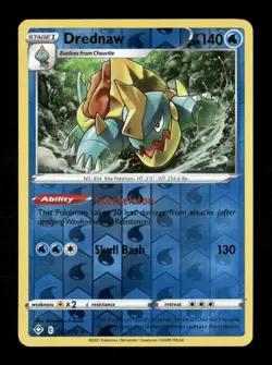 Drednaw Reverse Holo Rare Shining Fates 027/072 LP Pokemon LP - Image 1