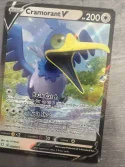 2021 Pokemon Shining Fates #054/072 Cramorant V Excellent Card - Image 5