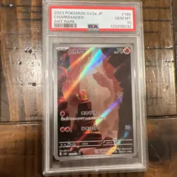 2023 Pokemon SV2a JP Charmander Art Rare #168 GEM MT PSA 10 - Image 1