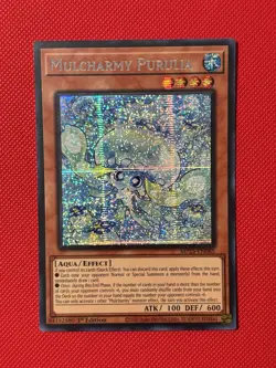 Yugioh! Mulcharmy Purulia MP25-EN085 Prismatic Secret Rare 1st Edition NM - Image 1