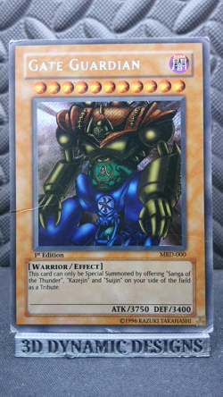 | Yugioh Gate Guardian MRD-000 1st Edition Secret Rare Metal Raiders DMG 🔥 | - Image 1