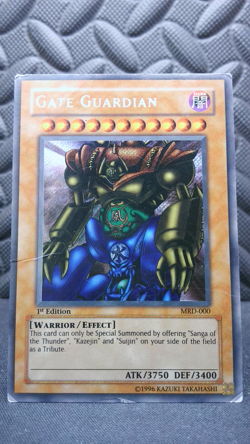 | Yugioh Gate Guardian MRD-000 1st Edition Secret Rare Metal Raiders DMG 🔥 | - Image 2