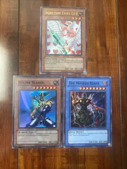 Yugioh Retro Pack 2 Lot! Injection Fairy Lily, Buster Blader & The Masked Beast! - Image 1