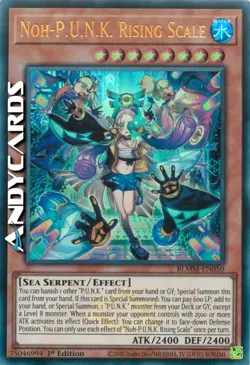 NOH-P.U.N.K. RISING SCALE • Ultra R Emblema SP • BLMM EN050 • 1Ed • Yugioh! - Image 1