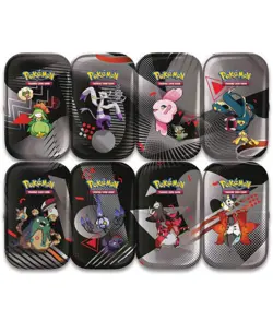 Pokemon Einall Unova Mini Tin 8 Display Weisse Flammen Schwarze Blitze DE NEU OVP - Image 3