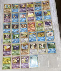 Pokemon pocket monsters cards 1996 Japanese Version Lot Of 34 Cards - Image 1