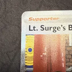 Lt. Surge's Bargain 185/132 Special Illustration Rare Pokemon Mega Evolution NM - Image 2