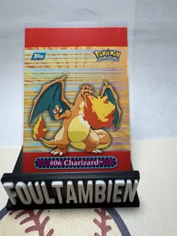 Pokemon Topps Charizard #9 of 10 Pop-up TV Animation Series 3 - Image 1