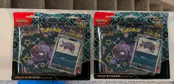 Pokemon Paldean Fates 3 Pack Blister Maschiff - LOT OF 2 - Image 1