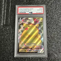 2020 Pokemon SWSH Full Art Pikachu Vmax Vivid Voltage 44/185 PSA 10 - Image 1