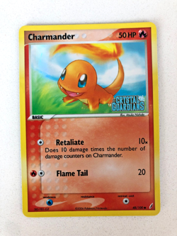 Pokemon TCG Charmander 2006 EX Crystal Guardians 48/100 Reverse Holo Stamped LP - Image 1
