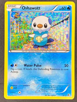 Pokemon Oshawott Confetti Holo 4/12 McDonald's Collection 2011 LP/NM - Image 1
