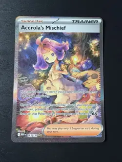 Acerola's Mischief SIR: Mega Evolutions 183/132 NM In Hand Pokemon TCG - Image 1