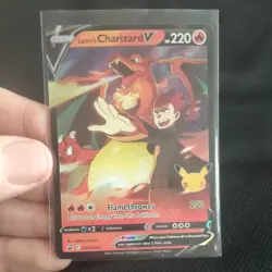 Pokemon TCG Celebrations Lance's Charizard V SWSH133 - Regular Size Promotion - Image 3
